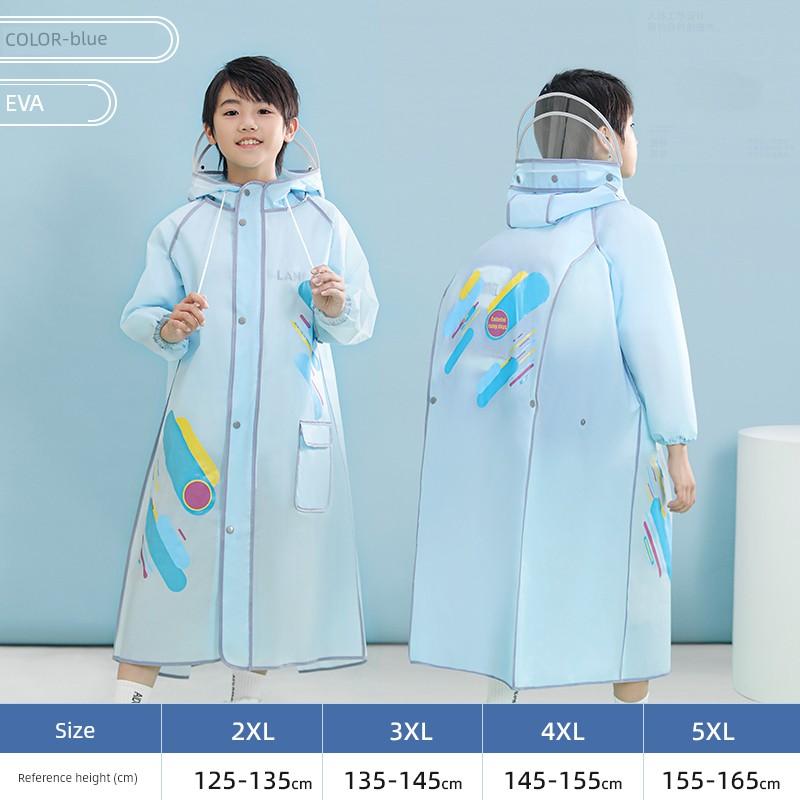 Kinder Regenmantel Jungen Grundschüler Mädchen Kinder Ganzkörper Regendicht Mittelschüler Outdoor Radfahren Poncho
