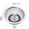 Universal Sink Strainer Odor Proof Cover Waste Drainer Sink Filter Screen Water Sink Plug Stainless Steel Floor Drain Net Cover