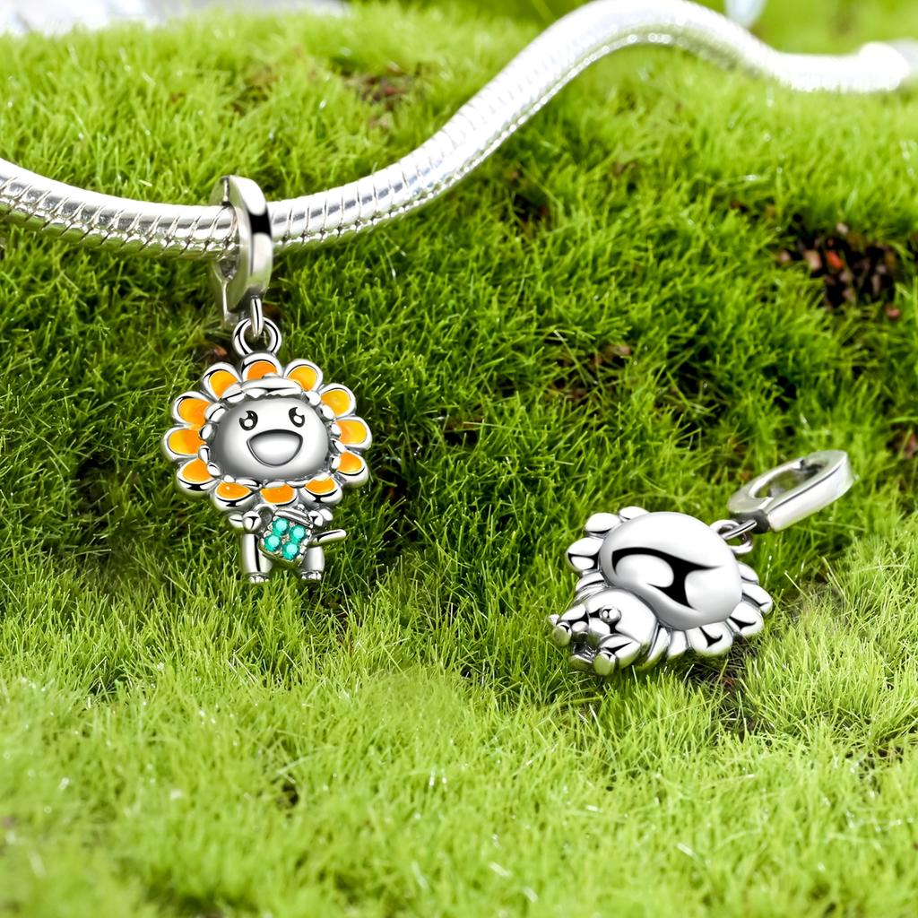 Dangle Charms Copper Doll Pendant Fit Original Bracelet Charm Making Woman Jewelry