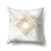 Polyester Pillow Case Nordic Ins Style Marble Geometric Printed Peach Leather Velvet Living Room Sofa Pillow Case
