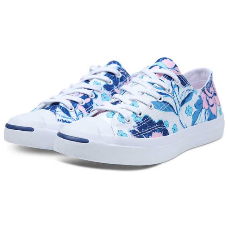 Converse Jack Purcell Comfortable Low-Top Canvas Sneakers Women Sneakers White Blue 560830C