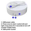 3 in 1 Electric Rotating Display Stand 360 Degree Turntable Holder USB Charging/Battery Automatic Revolving Platform for Jewelry