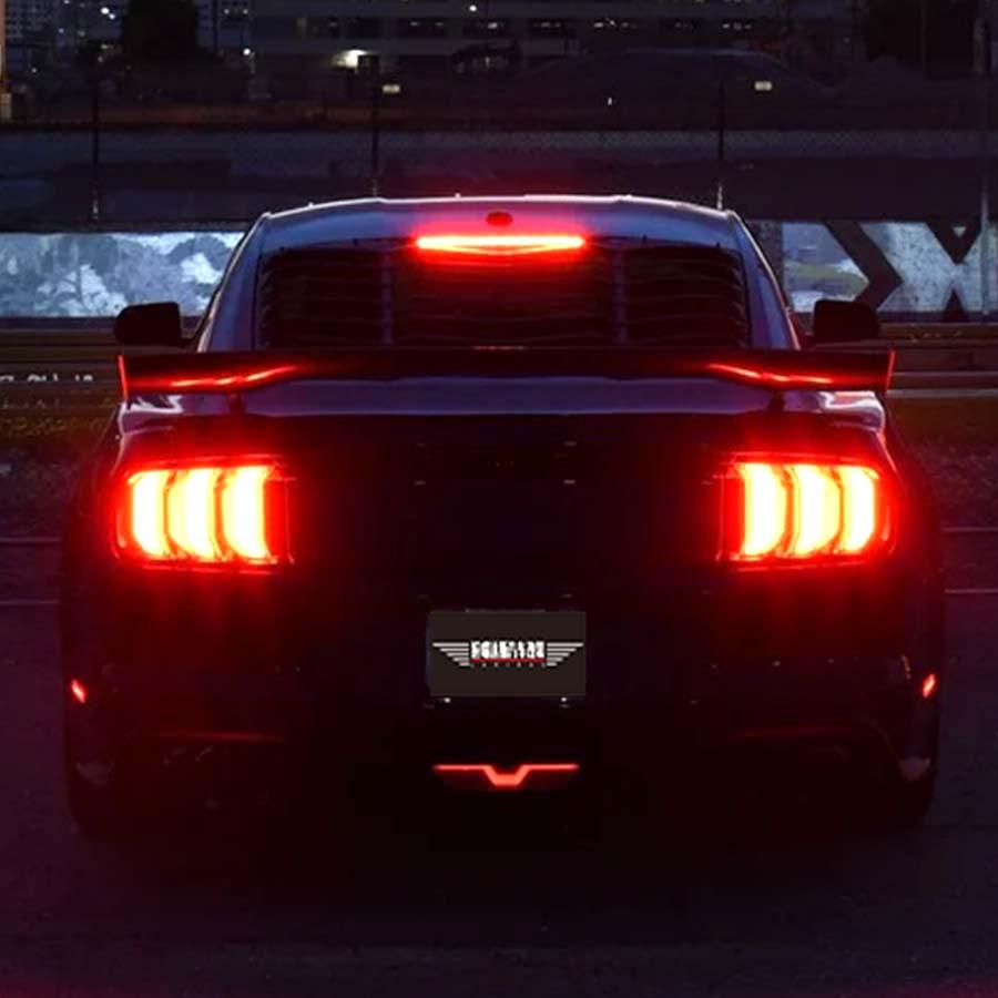 Ford Mustang S550 Diffuser Center & Reverse LED Brake Light (Smoked Style) 2015-2023