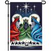 BlissYard Epiphany Three Kings Garden Ag 12x18 Inch Outdoor Banner Yard Ag Nativity Bethlehem Star Christian Religious D