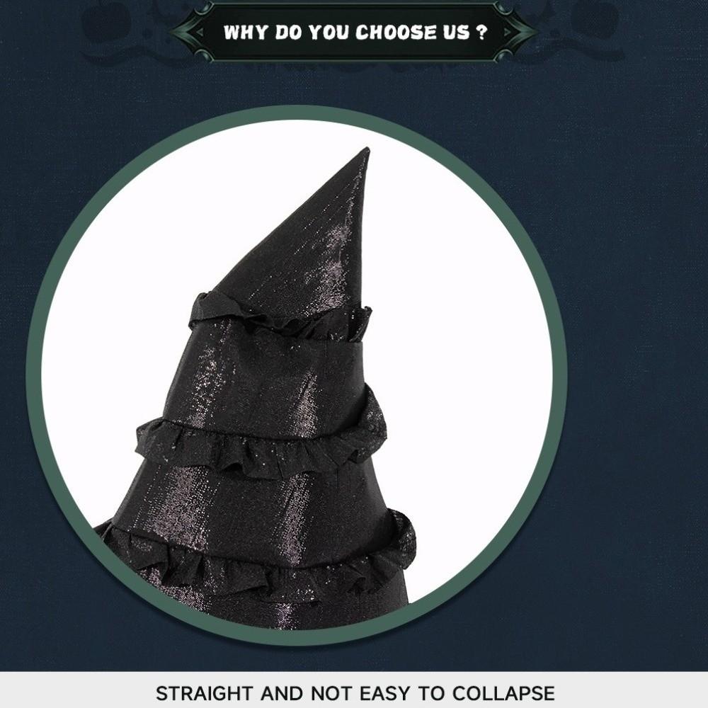 Black Wizard Cap Lolitas Cosplay Witch Hat Cool Halloween Witch Hat  Children