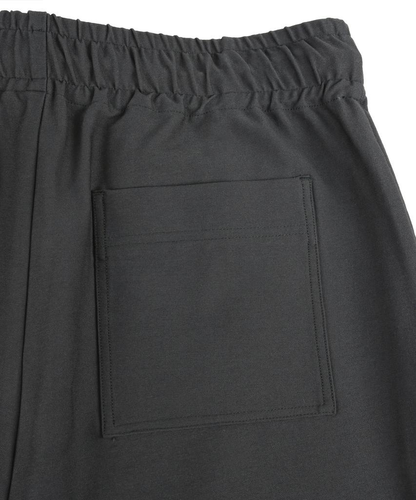 Nodeuyuumeon R/N Spandex Relaxed Elastic Waist Slacks [Charcoal]