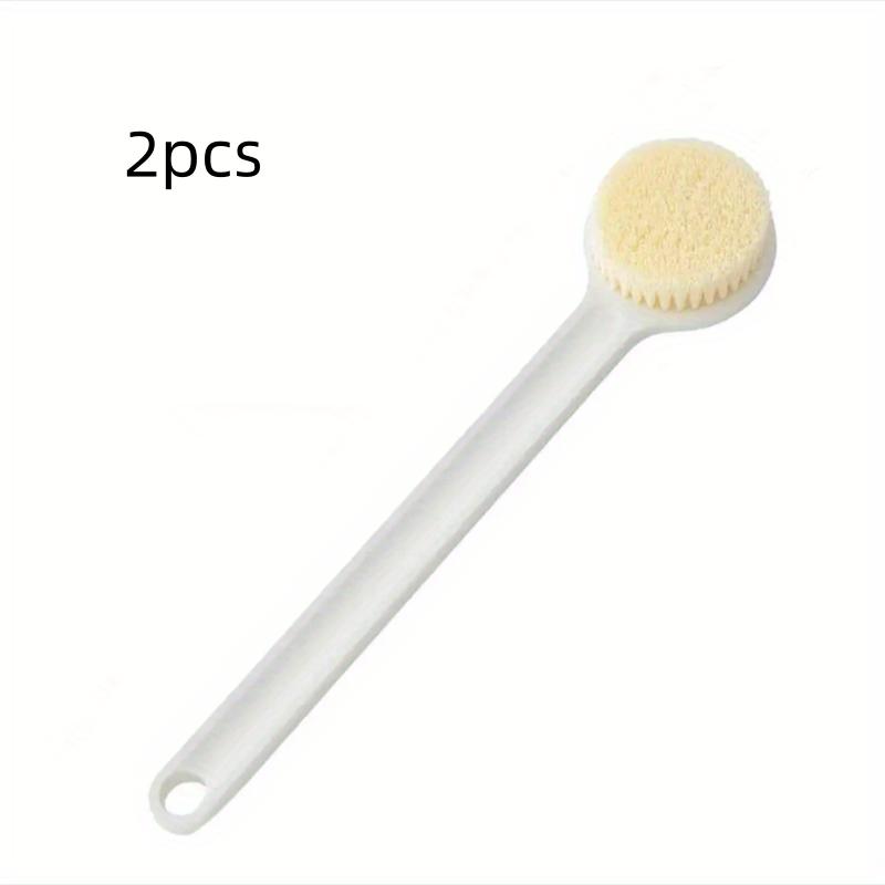 2Pcs/Ultra-Soft Bristle Long-Handled Bath Brush, Back-Scrubbing Tool, Labor-Saving Deep Cleaning Bath Brush