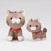 My pet plush toy, sitting plush cat (brown tabby)