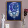 1 Set Diamond Painting Kit Dreamcatcher Butterfly Pattern DIY Rhinestone Painting for Home Wall Decoration