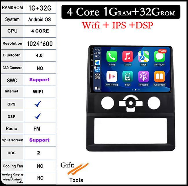 

DSP автомобильное радио Carplay для Foton Royal Salon K1 G7 G9 GPS навигация Android Auto стерео мультимедиаплеер 5G Wifi BT