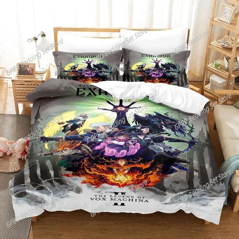 Legend Of Vox Machina Game Bedding Set Bedroom Soft Modern Bedspreads Comefortable Duvet Cover Quilt Cover And Pillowcase
