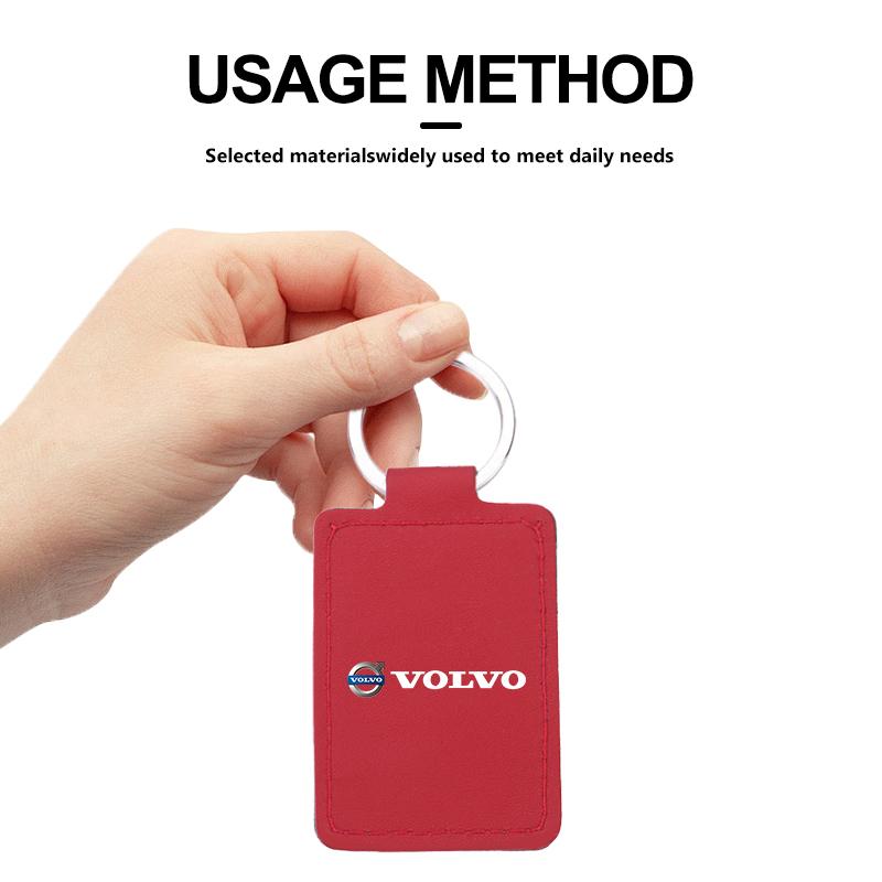 Luxury Men Women Key Chain Fashion Keychain Durable Leather For Volvo V40 V60 C30 C70 S60 S80 S90 XC40 XC60 XC70 XC90 T6