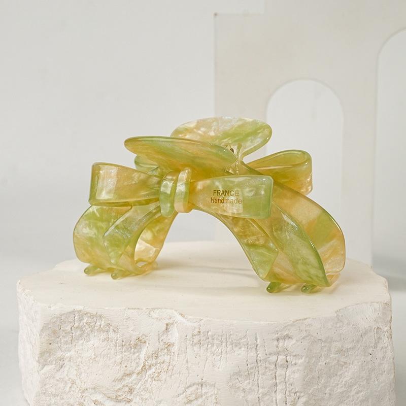 1PC French high-end bow, vinegar clip, elegant temperament hair clip, shark clip, women's hair accessory hair clip