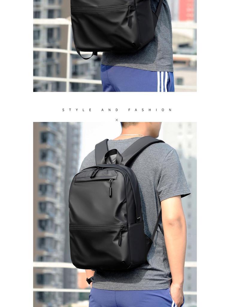 Rucsac ușor impermeabil din piele pentru bărbați de 15 inch - Tendință de modă de mare capacitate pentru afaceri