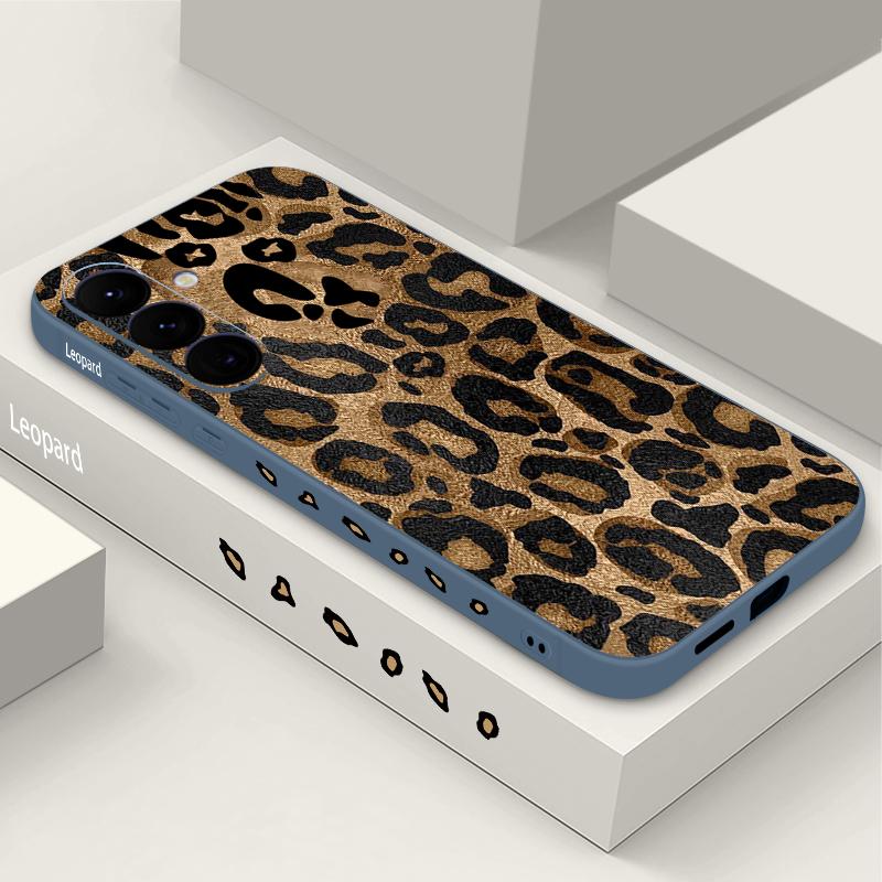 Leopardenmuster Hülle Für Samsung Galaxy S26 S25 Ultra S24 S23 S22 Plus S21 FE A15 A16 A17 A35 A36 A54 A55 A56 5G Weiche Hülle