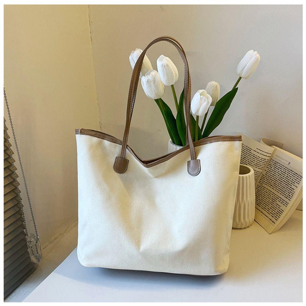 Large Capacity Cotton Cloth  Tote  Bags Handbags Reusable Travel Bags  Student