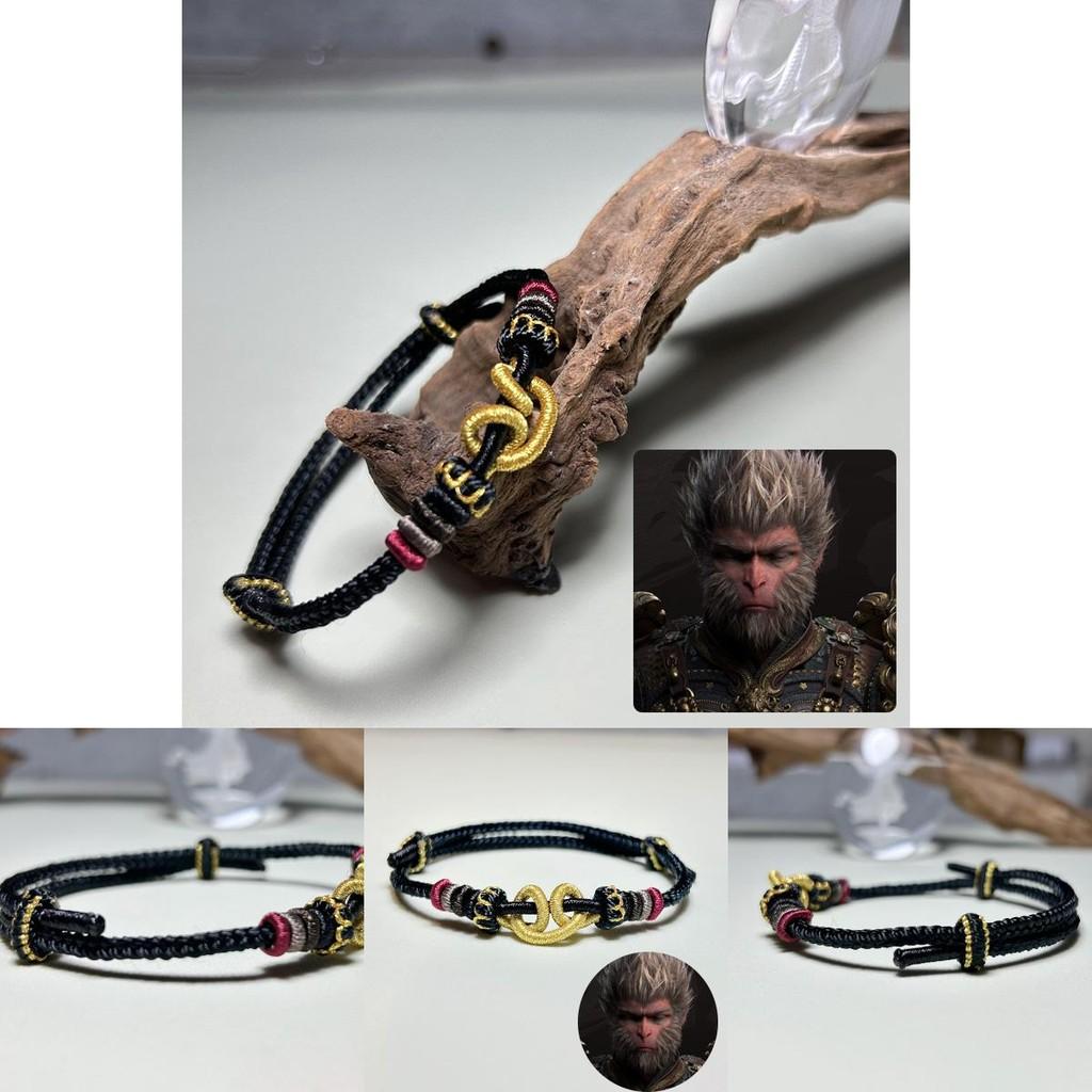 Unique Diy Handwoven Wukong Colorful Bracelet Embracing Ethnic Charm For Meaningful Couples Gift