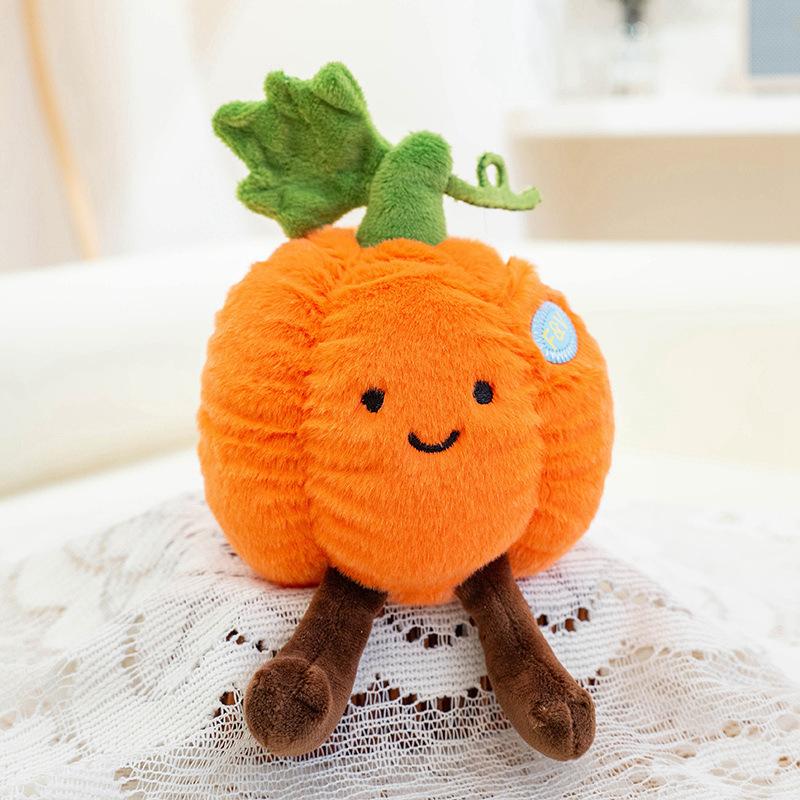 Creative Eggplant Doll Red Umbrella Umbrella Mushroom Doll Cute Vegetable Fruit Shape Plush Toy Boutique Doll