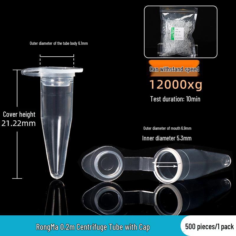 Laboratory Plastic Tubes: PCR, Centrifuge & Seed Bottles in 0.2/1.5/5/10/15/30/50ml