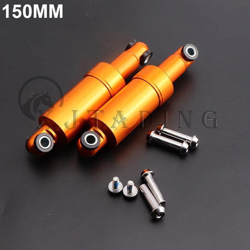 2Pcs 110/125/150mm 750LBS Front &Rear Aluminum Alloy Suspension Shock Absorber For Electric Scooter Bicycle Pocket Bike E-Bike