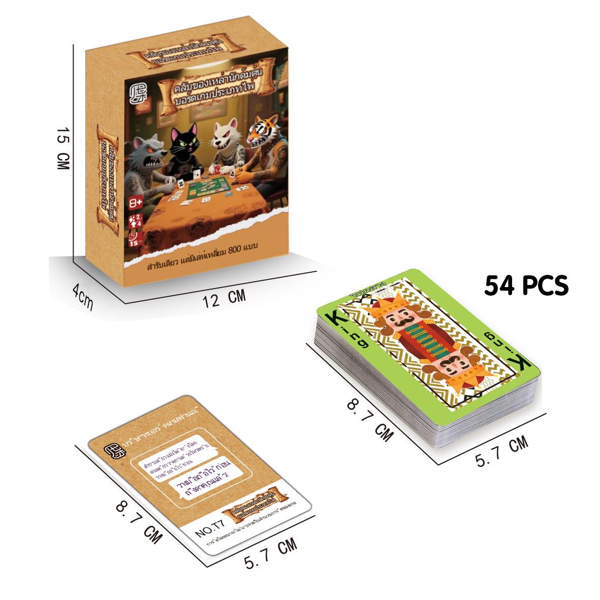 Southeast Asia Cross-Border E-commerce Thai Version Card Game: Casual Party Entertainment