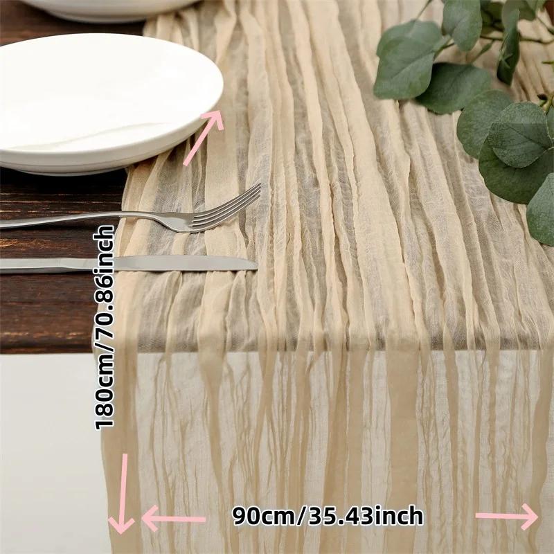 Bohemia Style Polyester Fibre Table Cloth Translucency Light Luxury Sense of Advanced Desktop Decoration Table Cloth for Indoor