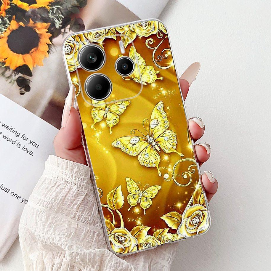 For Cover Xiaomi Redmi Note 14 4G Phone Case Luxury Marble Machine Soft Silicone Slim TPU Funda For Redmi Note 14 4G Note14 Capa
