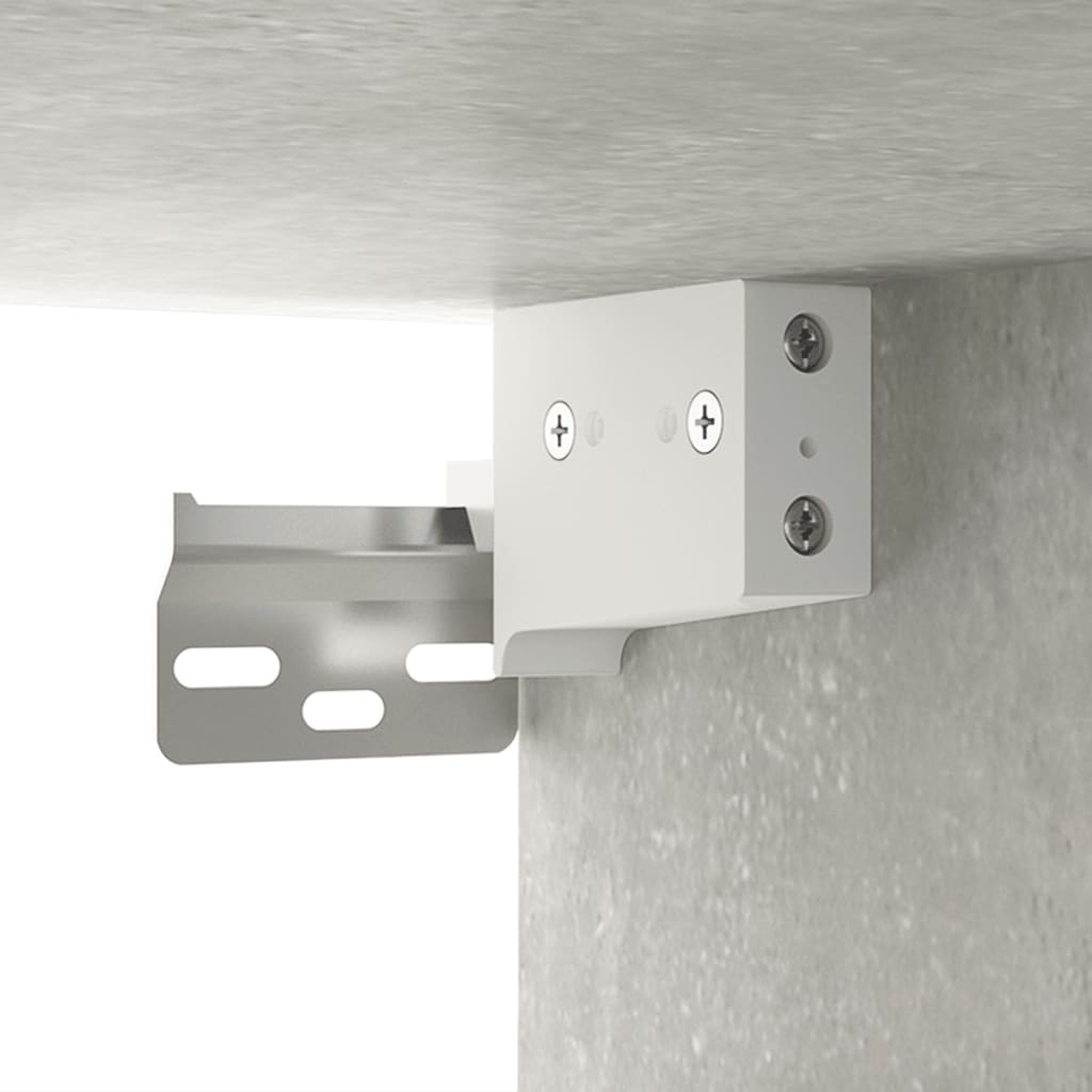 Vidaxl Wall Cabinet, Concrete Gray, 80X35X36.5 Cm
