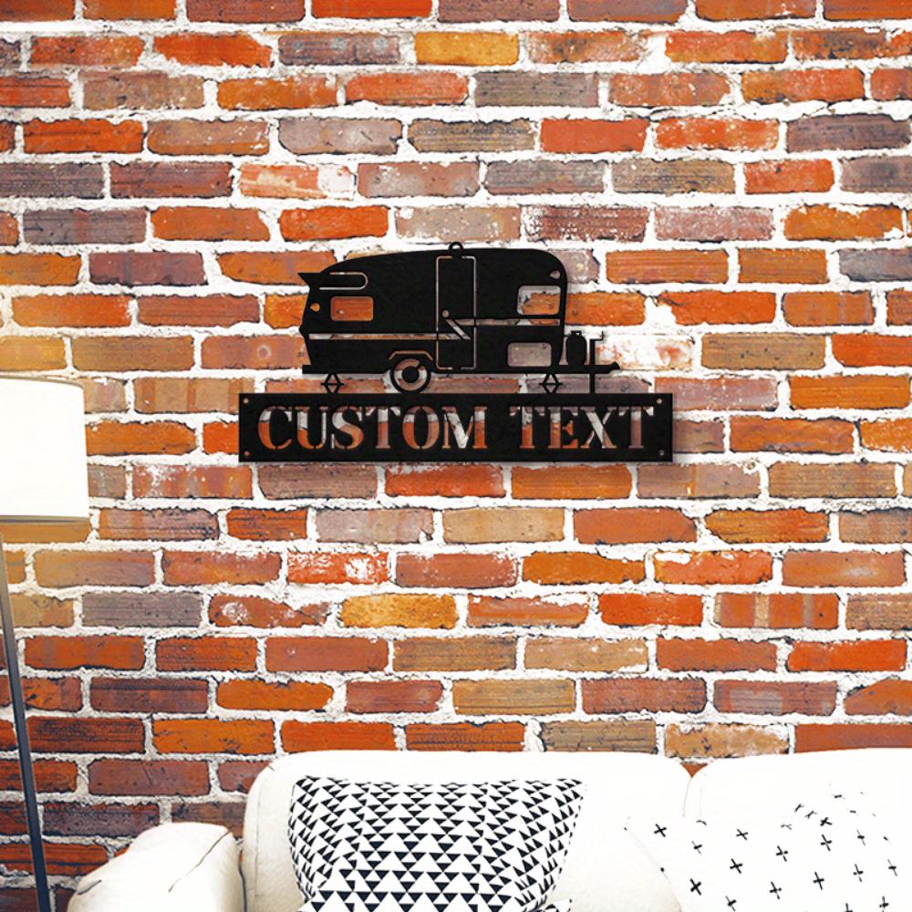 Unique Customizable Camper Van Metal Wall Plaque Multifunctional Decor for Home Office Easy Hang Suitable Various Spaces