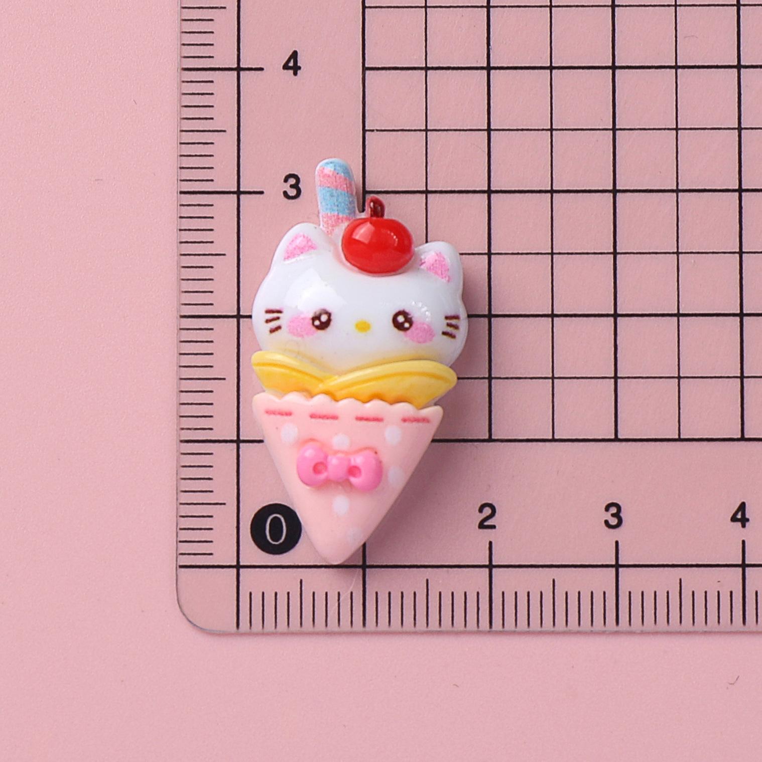 

10 шт. Новые Мини Кавайные Мультяшные Яркие Котята с Едой Серия Плоское Дно Скрапбукинг DIY Изготовление Украшений Аксессуары для Волос A36