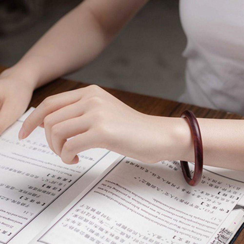 Retro Natural Sandalwood Bangle Vintage Ethnic Style Bangle Creative Wood Bangle  Girls