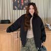 Giacca Piumino Invernale Coreana da Donna Corta Oversize Larga Cappotto da Baseball Caldo Cotone