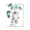 Safari Baby Animals Canvas Poster Nursery Zebra Giraffe Wall Art Print Eucalyptus Animal Painting Nordic Kid Bedroom Pictures
