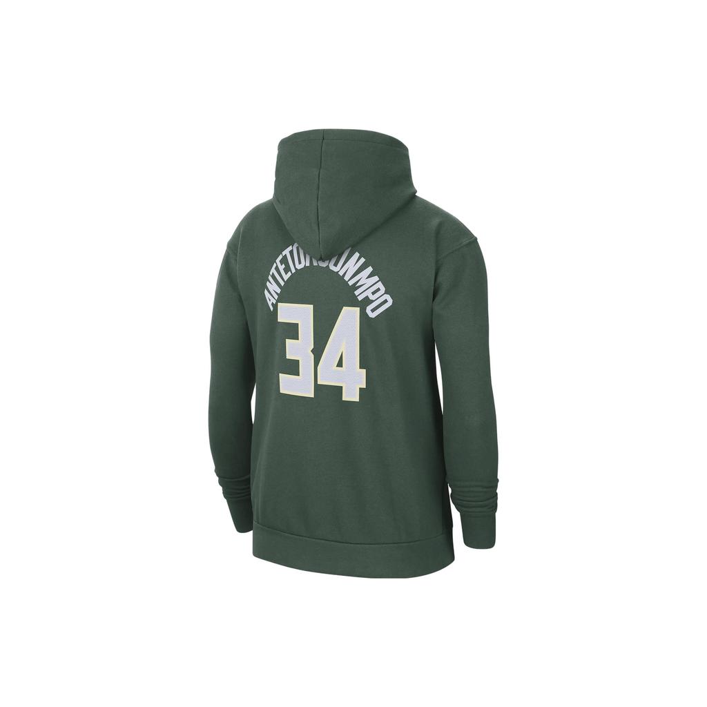 Nike NBA Milwaukee Bucks Giannis Antetokounmpo Essential Fleece Hoodie Green Men Streetwear DB1184-323