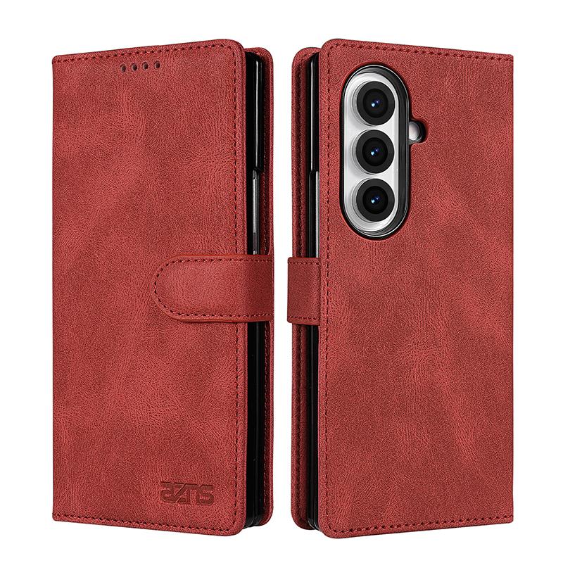 Luxury Business Magnetic Wallet Cards Solt Leather Folding Phone Case for Samsung Galaxy Z Fold 7 6 5 4 3 Bag Book Stand Cover