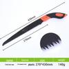 Handheld Pruning Saw: Compact Garden Tool for Cutting Tree Branches with Black Blade