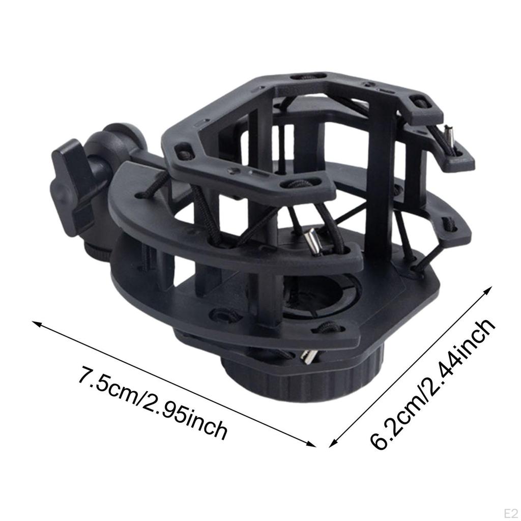 Mic Shock Mount Parts High Performance Convenient Easy To Use PP Material Clip Holder