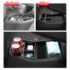 For Kia EV9 2025 2025 2025 Center Console Lower Storage Box Car Tray TPE Organizers Accessories Tidying Black