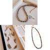 Collana con Perle di Agata Geometrica con Finitura Galvanica per Donne Eleganti