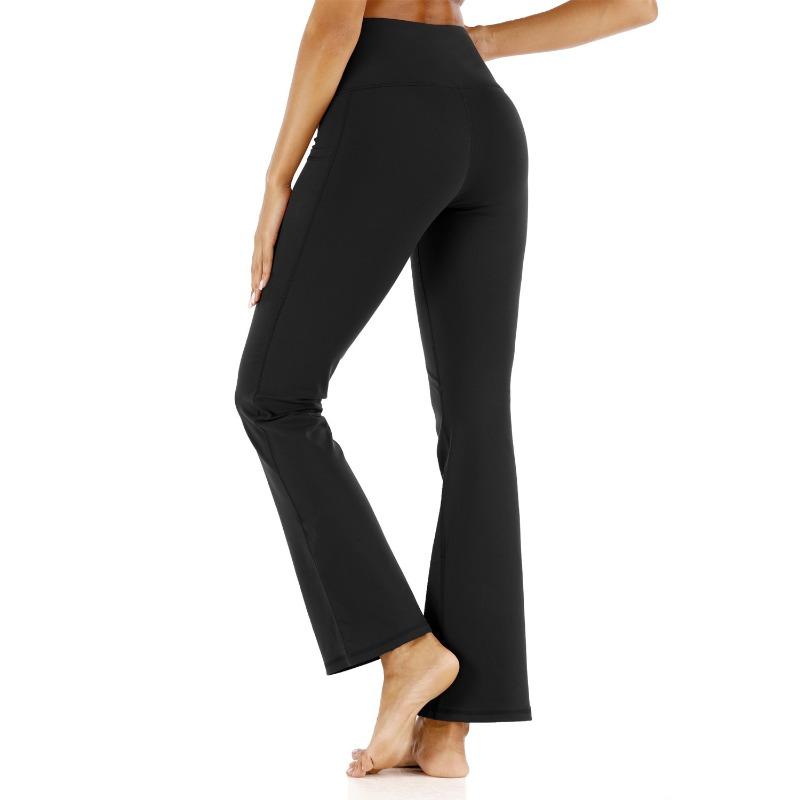 2025 summer women's pants fashion new style simple and generous, slightly lapped wide-leg high-waist casual yoga pants