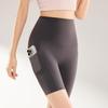 High Waist Women's Yoga Shorts with Pockets - Summer Thin Style, Tummy Control, Hip Lift, and Base Layer for Fitness and Cycling