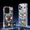 Christmas Fireworks Magnetic Transparent Case for iPhone 15/16/17 Pro Max - Full Coverage