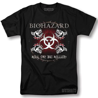Biohazard tričko Zabij nebo buď zabit Rockový koncertní turné Vntg Grafické tričko Unisex tričko
