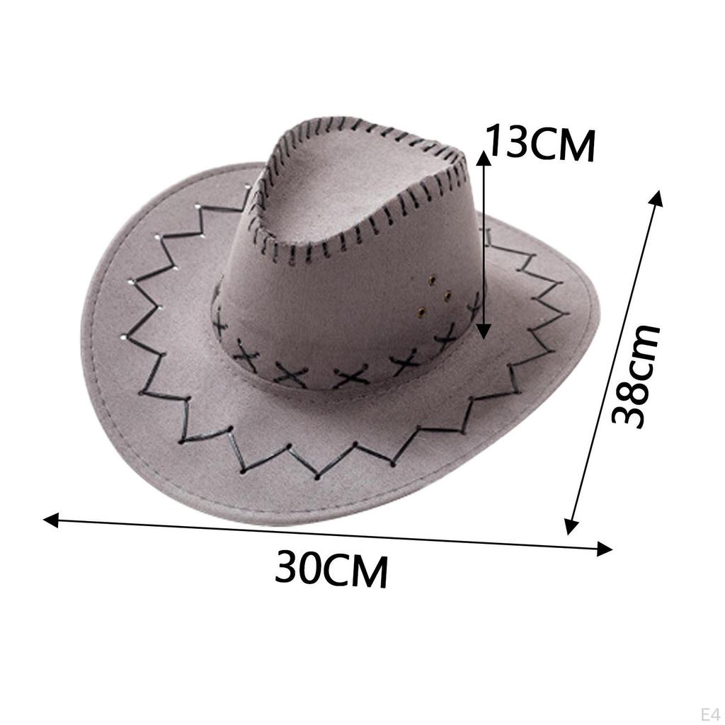Cowboy Hat with Bandana Cosplay Accessories Casual Sun Hats Women Men Summer Cowgirl Halloween