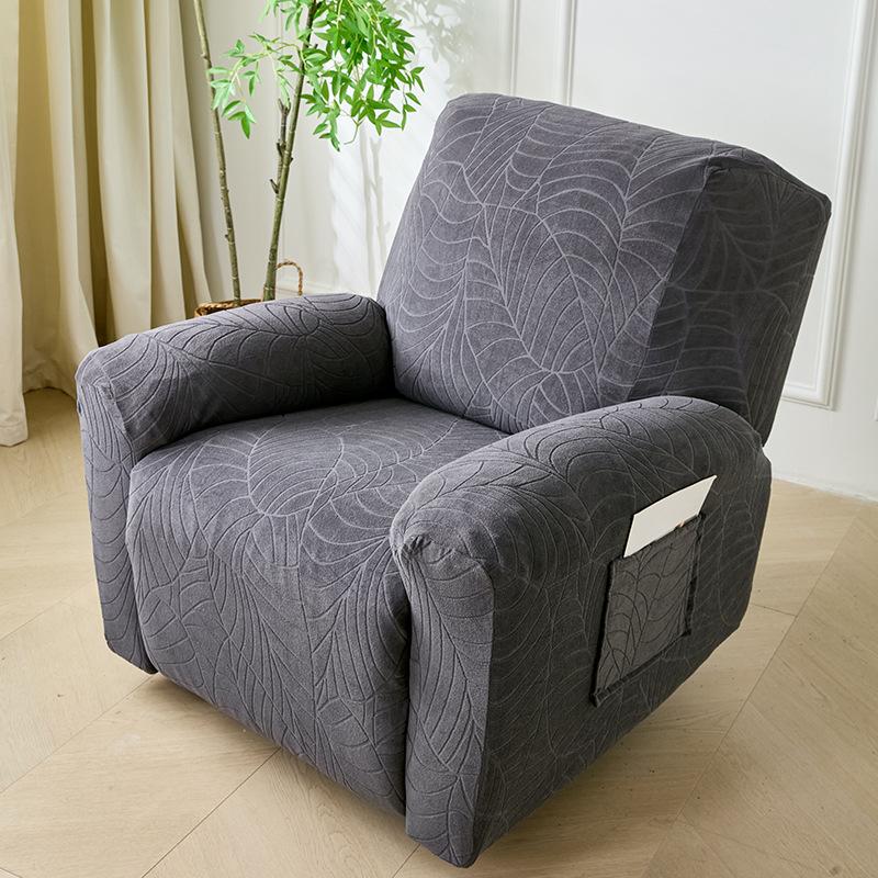 1/2/3 Seater Recliner Sofa Cover Durable Jacquard Lounge Chair Cover for Living Room Elastic Furniture Protector Couch Cover