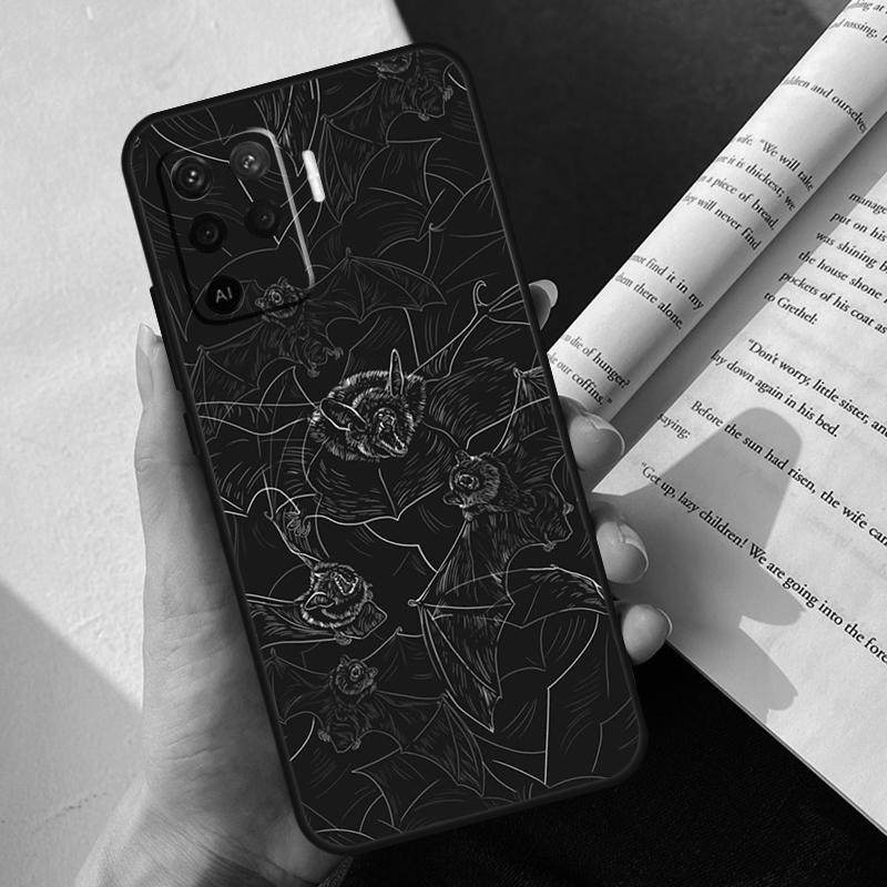 Halloween Bat Case For Oppo A5 Pro A15 A16 A17 A57 A77 A94 A74 A54 A76 A96 A40 A60 A80 A18 A38 A58 A78 A98