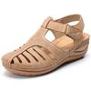 Woman Sandals Summer Vintage Wedge Sandals Casual Cutout Loophole Women Shoes Female Ladies Platform Retro Sandalias Plus Size