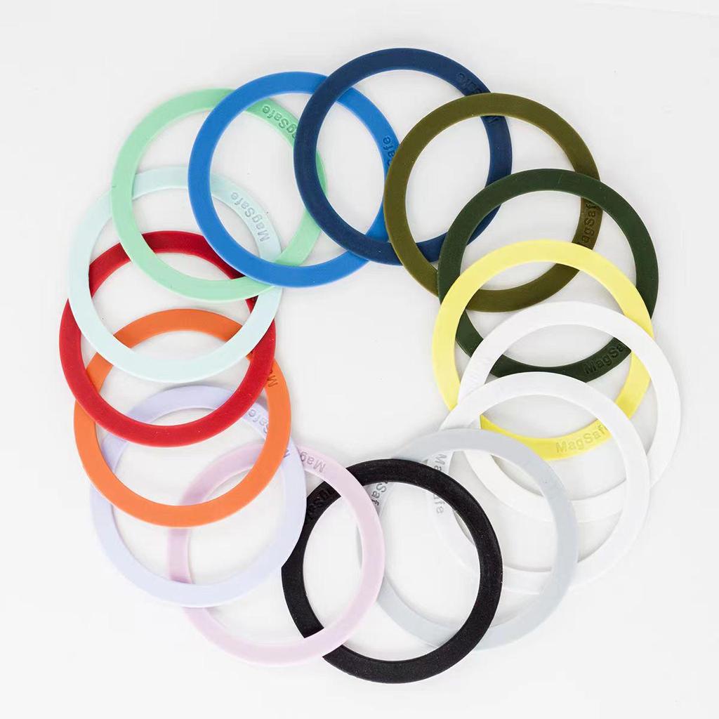 Silicone Magnetic Sheet with Magsafe Wireless Charging Ring for Phone Cases