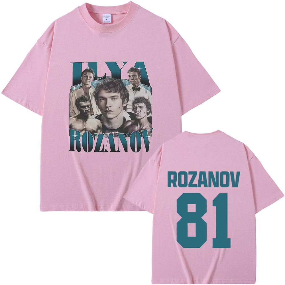 Heated Rivalry Ilya Rozanov Hollanov 81 Graphic Tshirt Men Women Casual Oversized Streetwear Unisex Vintage Short Sleeve Tshirt