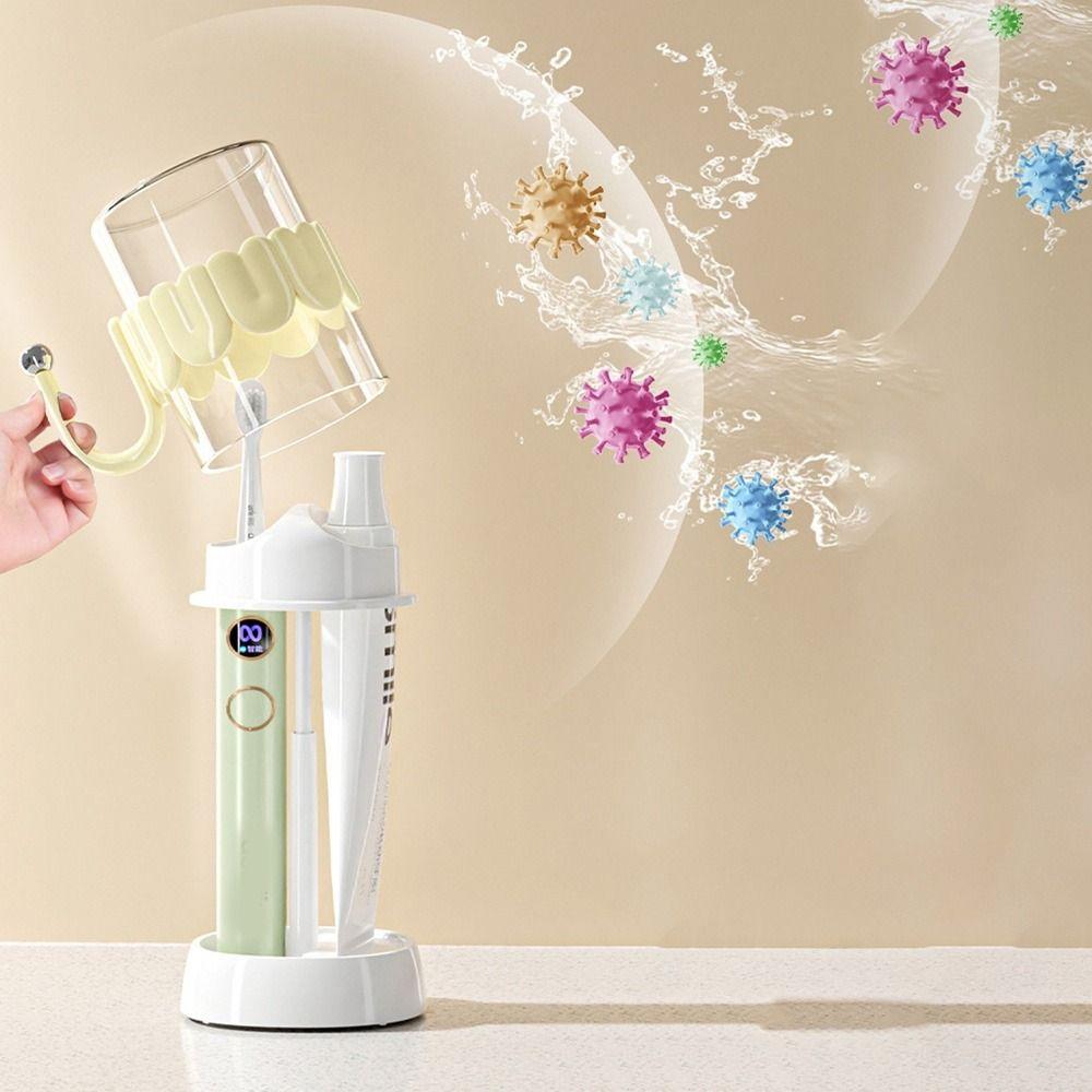 Space Saving Toothbrush Holder Set Plastic Toothbrush Toothpaste Holder  for Home